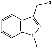 3-(クロロメチル)-1-メチル-1H-インダゾール 化学構造式