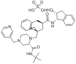 Indinavir sulfate Structure