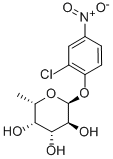 2-クロロ-4-ニトロフェニル-Α-L-フコピラノシド 化学構造式