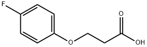3-(p-フルオロフェノキシ)プロピオン酸 化学構造式