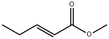 (E)-2-ペンテン酸メチル 化学構造式