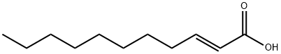 (E)-3-オクチルアクリル酸 化学構造式