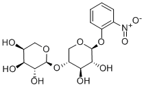 2-硝基苯基-Β-D-木二糖苷 结构式