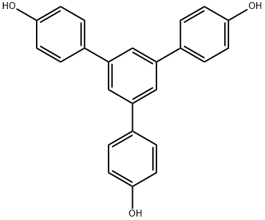 5′-(4-ヒドロキシフェニル)[1,1′:3′,1′′-テルフェニル]-4,4′′-ジオール 化学構造式