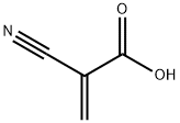 2-丙烯酸, 2-氰基- 结构式