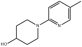 1-(5-甲基吡啶-2-基)哌啶-4-醇 结构式