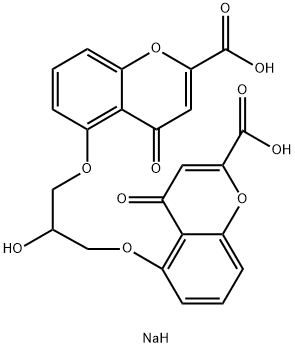 Dinatrium-5,5'-[(2-hydroxytrimethylen)bis(oxy)]bis[4-oxo-4H-1-benzopyran-2-carboxylat]