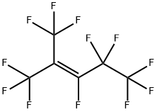 2-(トリフルオロメチル)ノナフルオロ-2-ペンテン 化学構造式