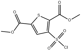 3-(氯磺酰基)噻吩-2,5-二羧酸二甲酯, 158439-31-7, 结构式