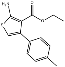 ETHYL 2-AMINO-4-(4-METHYLPHENYL)-3-THIOPHENECARBOXYLATE Struktur
