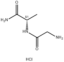 H-GLY-ALA-NH2 · HCL, 15855-91-1, 结构式