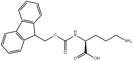 L-Ornithine, N2-[(9H-fluoren-9-ylMethoxy)carbonyl]- Struktur