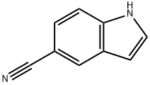 5-氰基吲哚, 15861-24-2, 结构式