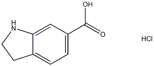 2,3-DIHYDRO-1H-INDOLE-6-CARBOXYLIC ACID HYDROCHLORIDE Structure