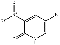 5-ブロモ-2-ヒドロキシ-3-ニトロピリジン 化学構造式