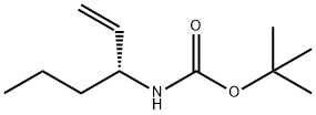 Carbamic acid, (1-ethenylbutyl)-, 1,1-dimethylethyl ester, (R)- (9CI) Struktur