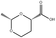 (3S)-1,3-DIOXANE-2-METHYL-4-CARBOXYLIC ACID Struktur
