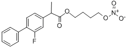 ニトロフルルビプロフェン 化学構造式