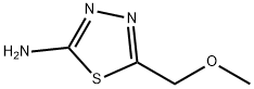 5-(メトキシメチル)-1,3,4-チアジアゾール-2-アミン 化学構造式