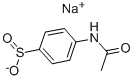 4-アセトアミドベンゼンスルフィン酸ナトリウム二水和物 化学構造式