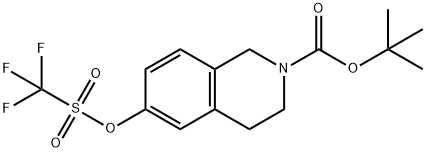 tert-butyl 6-(trifluoroMethylsulfonyloxy)-3,4-dihydroisoquinoline-2(1H)-carboxylate Structure