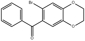 (7-BROMO-2,3-DIHYDRO-1,4-BENZODIOXIN-6-YL)(PHENYL)METHANONE Structure