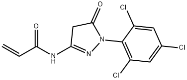 1-(2,4,6-三氯苯基)-3-丙烯酰胺基-5-吡唑酮, 15957-48-9, 结构式