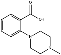 2-(4-甲基哌嗪-1-基)苯甲酸 结构式
