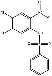 N-(4,5-dichloro-2-nitro-phenyl)benzenesulfonamide Structure