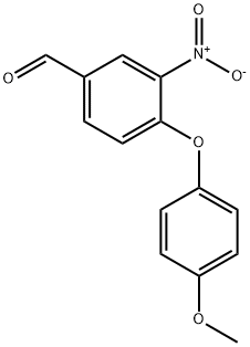 4-(4-METHOXY-PHENOXY)-3-NITRO-BENZALDEHYDE Struktur