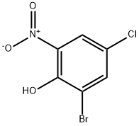 2 - 溴-4 - 氯-6 - 硝基苯酚, 15969-10-5, 结构式