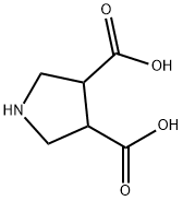 Pyrrolidine-3,4-dicarboxylic acid Structure