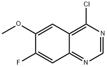 4-CHLORO-7-FLUORO-6-METHOXY-QUINAZOLINE Structure