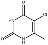 5-氯-6-甲基尿嘧啶 结构式