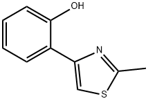 2-(2-甲基噻唑基-4-基)苯酚, 160241-65-6, 结构式