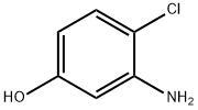 4-クロロ-3-アミノフェノール 化学構造式