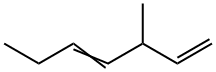 3-メチル-1,4-ヘプタジエン 化学構造式