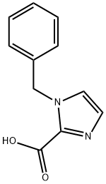 1-(ベンジル)-1H-イミダゾール-2-カルボン酸 化学構造式
