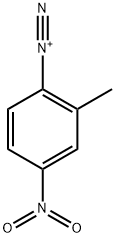 2-メチル-4-ニトロベンゼンジアゾニウム 化学構造式