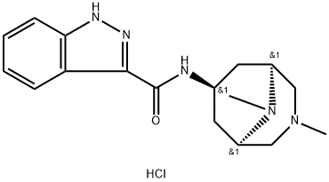 N-[(1S,5R)-3,9-DIMETHYL-3,9-DIAZABICYCLO[3.3.1]NONAN-7-YL]-1H-INDAZOLE-3-CARBOXAMIDE;DIHYDROCHLORIDE, 160472-97-9, 结构式
