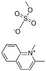 1,2-dimethylquinolinium methyl sulphate Structure