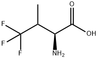 4,4,4-三氟-dl-缬氨酸 结构式