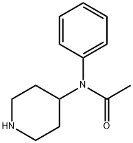 N-phenyl-N-4-piperidinylacetamide Structure