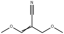 2-METHOXYMETHYL-3-METHOXYPROPENENITRILE, MIXTURE OF CIS AND TRANS,97% Structure