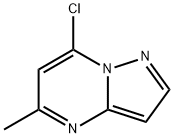 7-クロロ-5-メチルピラゾロ[1,5-A]ピリミジン 化学構造式