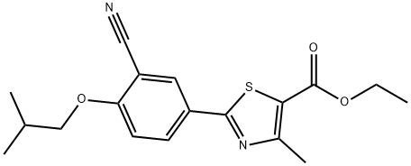 Ethyl 2-(3-cyano-4-isobutoxyphenyl)-4-methyl-5-thiazolecarboxylate Structure