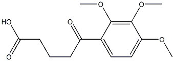 5-(2,3,4-TRIMETHOXYPHENYL)-5-OXOVALERIC ACID Structure