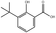 3-(1,1-ジメチルエチル)-2-ヒドロキシ安息香酸 化学構造式