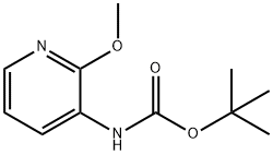 tert-butyl 2-methoxypyridin-3-ylcarbamate Struktur