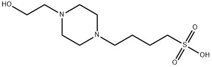 N-(2-羟乙基)哌嗪-N'-(4-丁磺酸) 结构式